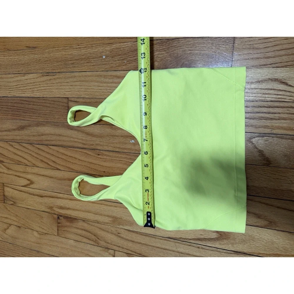Lululemon Align Nulu Crop Tank Top Electric Lemon Yellow Size 4
